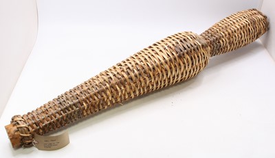 Lot 3438 - A Norfolk eel trap of conical form, of woven...