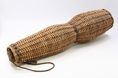 Lot 3437 - An eel trap, of conical form made from woven...