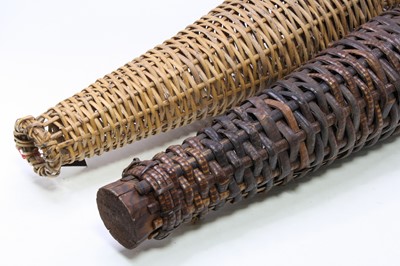 Lot 3436 - An eel trap, of conical woven willow...