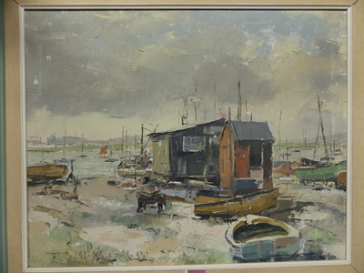 Lot 305 - Trevor Chamberlain (b.1933) - Fishing boats...