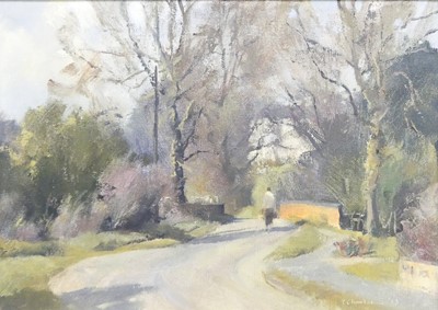 Lot 308 - Trevor Chamberlain (b.1933) - Spring morning,...