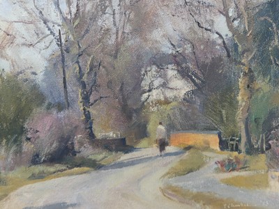 Lot 308 - Trevor Chamberlain (b.1933) - Spring morning,...