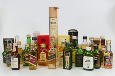 Lot 1510 - A collection of whisky spirit miniatures, to...