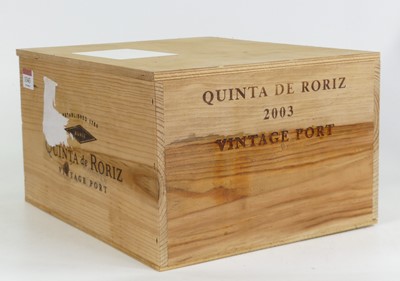 Lot 1343 - Quinta de Roriz vintage port, 2003, six...