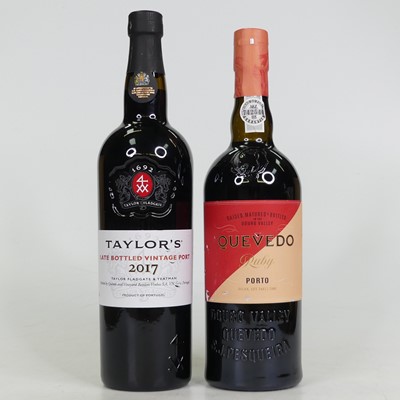 Lot 1345 - Taylor's LBV port, 2017, one bottle; and...