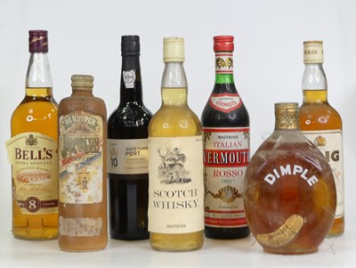 Lot 1513 - Mixed lot to include one bottle each of Dimple...