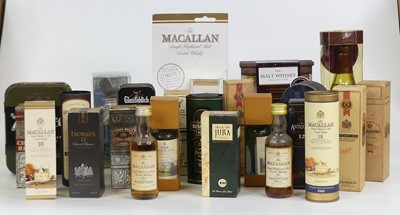 Lot 1514 - A selection of whisky spirit miniatures,...