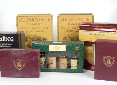 Lot 1519 - Assorted whisky spirit miniatures in gift sets,...