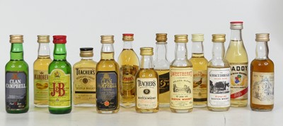 Lot 1520 - A large quantity of whisky spirit miniatures,...