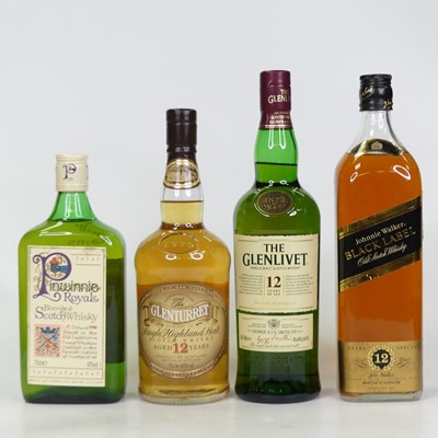 Lot 1443 - The Glenlivet 12 year old single malt Scotch...