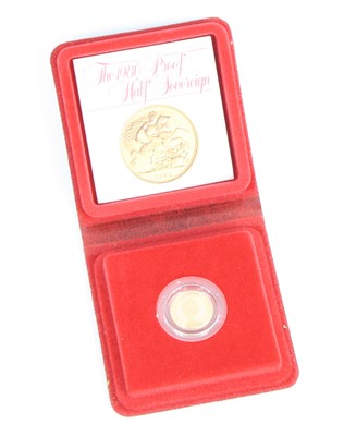 Lot 3290 - Great Britain, 1980 gold proof half sovereign,...