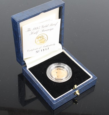 Lot 3292 - Great Britain, 1995 gold proof half sovereign,...