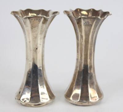 Lot 71 - A pair of early 20th century silver fluted...