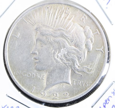 Lot 3487 - United States of America, 1922 Peace dollar,...