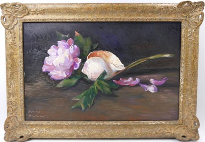 Lot 195 - Albert Houthuesen (1903-1979) - Peonies,...