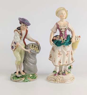 Lot 2118 - A Samson porcelain figure of a seed sower,...