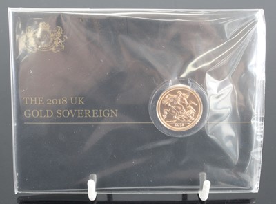 Lot 3158 - Great Britain, 2018 gold full sovereign,...