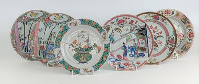 Lot 2372 - A Chinese famille verte porcelain plate,...