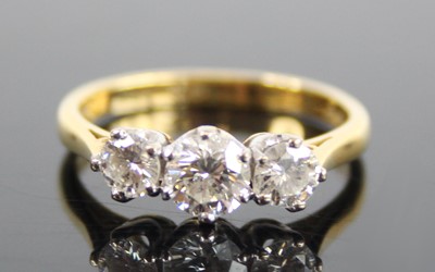 Lot 2636 - An 18ct yellow and white gold, diamond...