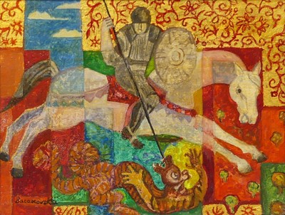 Lot 207 - Janina Baranowska (1925-2022) - St George, oil...