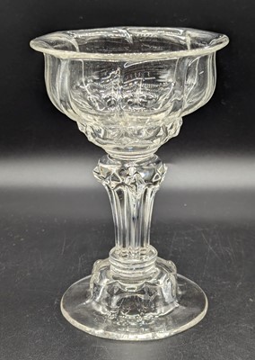 Lot 2132 - A glass sweetmeat, circa 1745, having a double...