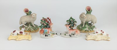 Lot 2071 - A pair of Derby porcelain bocage models of a...