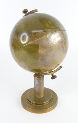 Lot 129 - A 1960s gilt brass Sputnik cigarette dispenser...