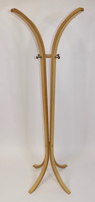 Lot 403 - A Modernist bent plywood coat/hat stand, the...