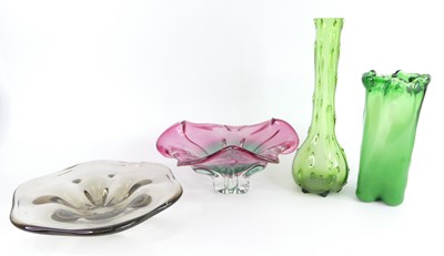 Lot 54 - A collection of 1960s moulded art glass, to...
