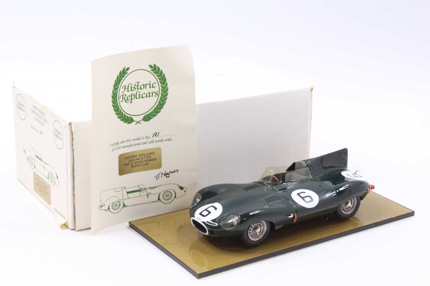Lot 2034 - A Historic Replicars 1/24 scale Jaguar D-Type...