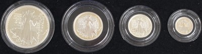 Lot 3003 - Great Britain, 2001 Britannia four coin silver...