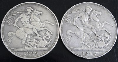 Lot 3025 - Great Britain, 1889 crown, Victoria jubilee...
