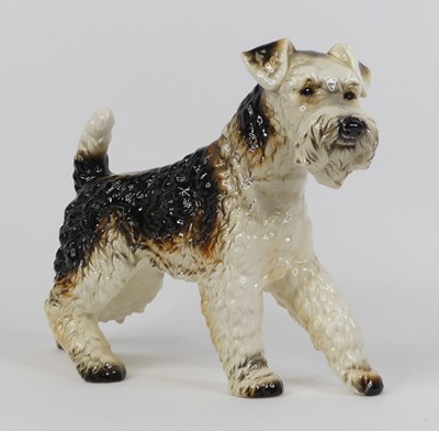 Lot 21 - A Goebels pottery model of a terrier dog,...