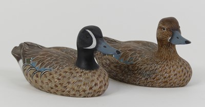 Lot 32 - Two P&C Beck models of blue winged teals,...