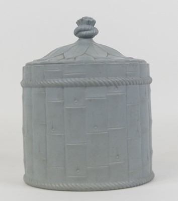 Lot 42 - A Victorian bamboo moulded pottery cheese dome,...