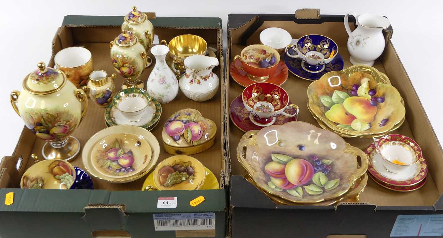 Lot 64 - Two boxes of miscellaneous cabinet china to...