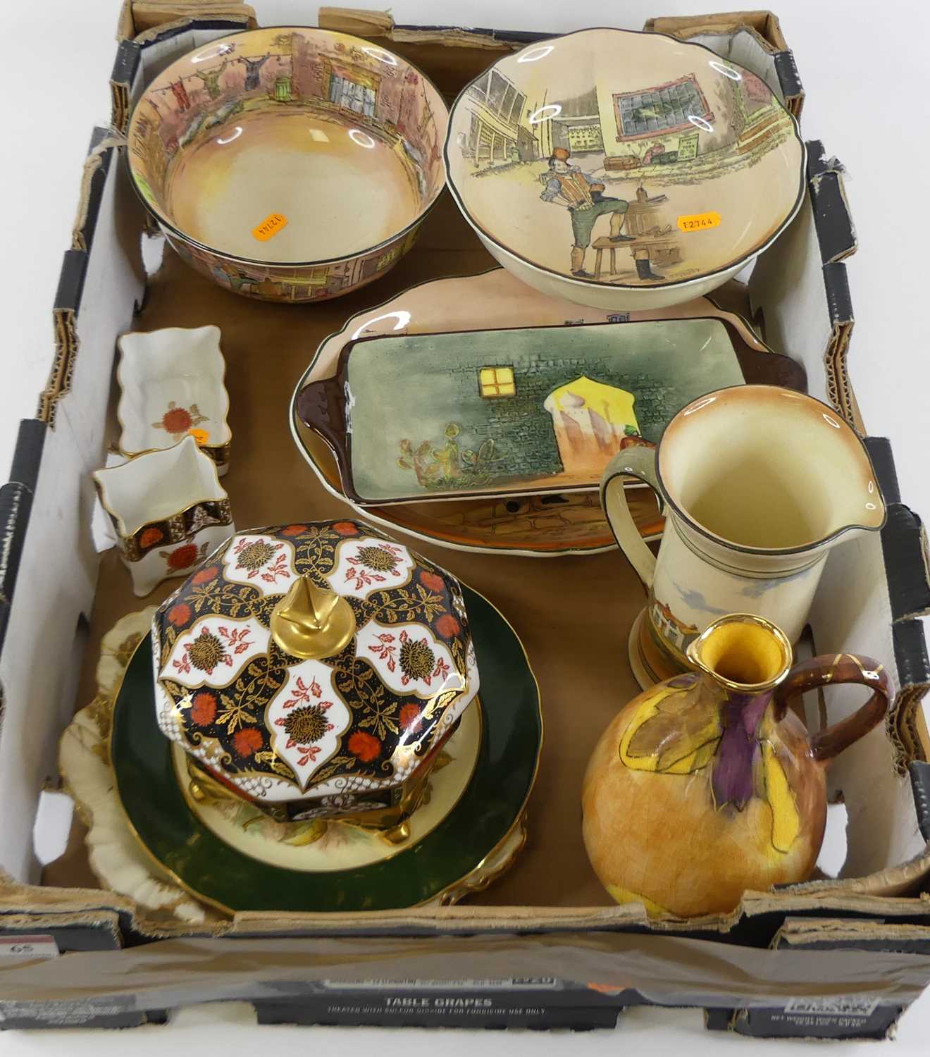 Lot 65 - A box of miscellaneous china to inlcude an...
