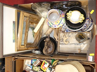 Lot 150 - Three boxes of miscellaneous items, to include...