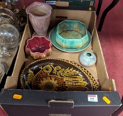 Lot 168 - A collection of mixed ceramics, to include two...