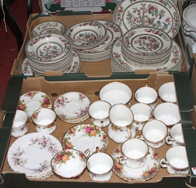 Lot 169 - Two boxes of mixed ceramics, to include Royal...