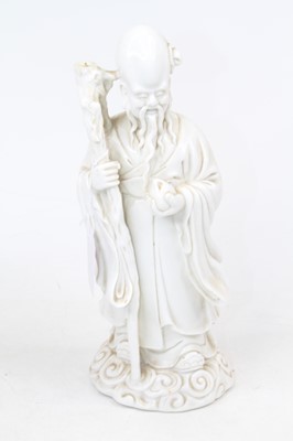 Lot 182 - A Chinese blanc-de-chine figure of The...