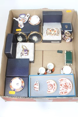 Lot 193 - A collection of miniature ceramics, to include...
