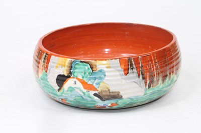 Lot 199 - A Clarice Cliff Forest Glen pattern bowl,...