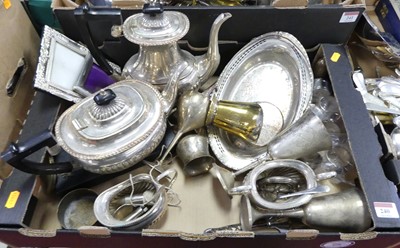 Lot 240 - A collection of silver plated items to include...