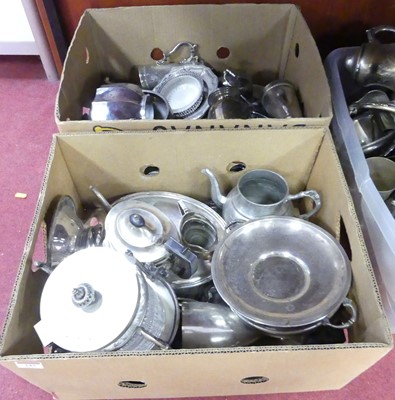 Lot 243 - A collection of silver plated items and metal...