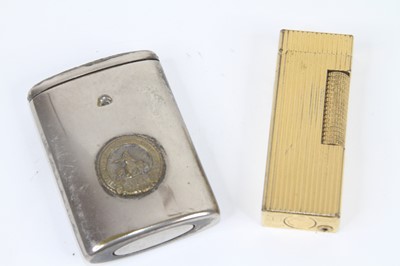 Lot 266 - A Dunhill gilt metal cigarette lighter, of...