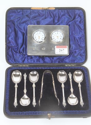 Lot 267 - A Victorian cased set of six silver apostle...
