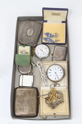 Lot 271 - A collection of silver and costume jewellery,...