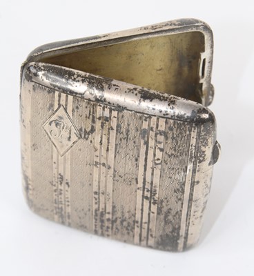 Lot 279 - A George V pocket cigarette case, of typical...