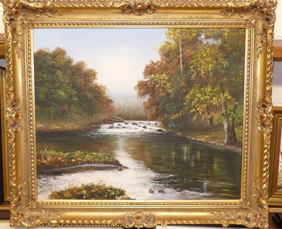 Lot 1016 - Harley - River Brathay, oil on canvas, signed,...